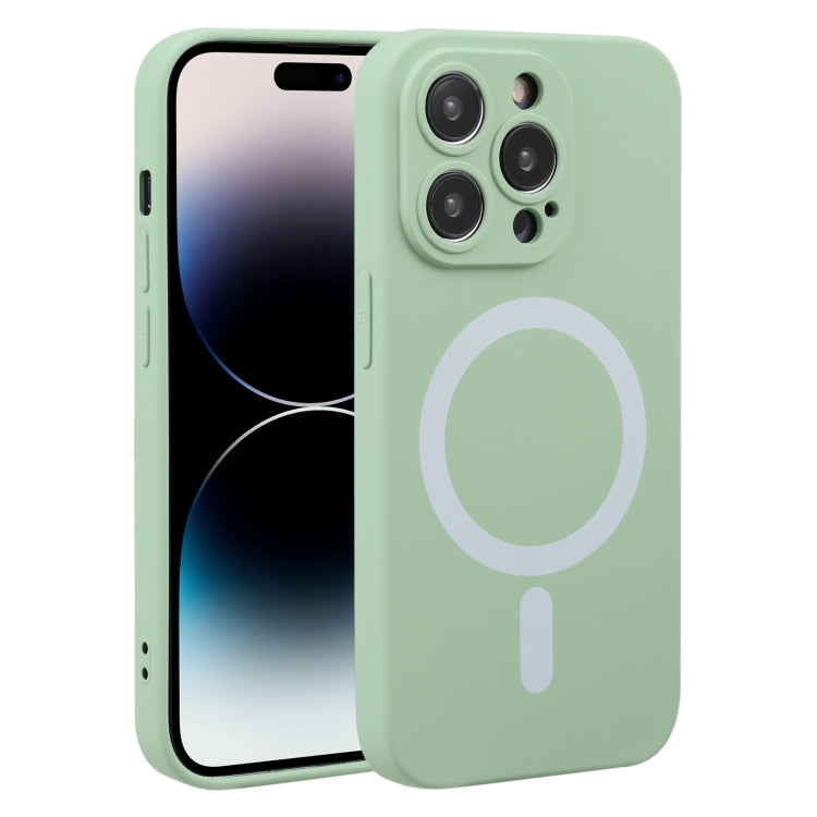 Liquid Silicone Magsafe Phone Case, For iPhone 14 Pro Max, For iPhone 14 Pro For iPhone 14 Pro Max Green