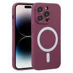 Liquid Silicone Magsafe Phone Case – Durable Build, Easy to Use, For iPhone 14 Pro Max, For iPhone 14 Pro For iPhone 14 Pro Max Wine Red