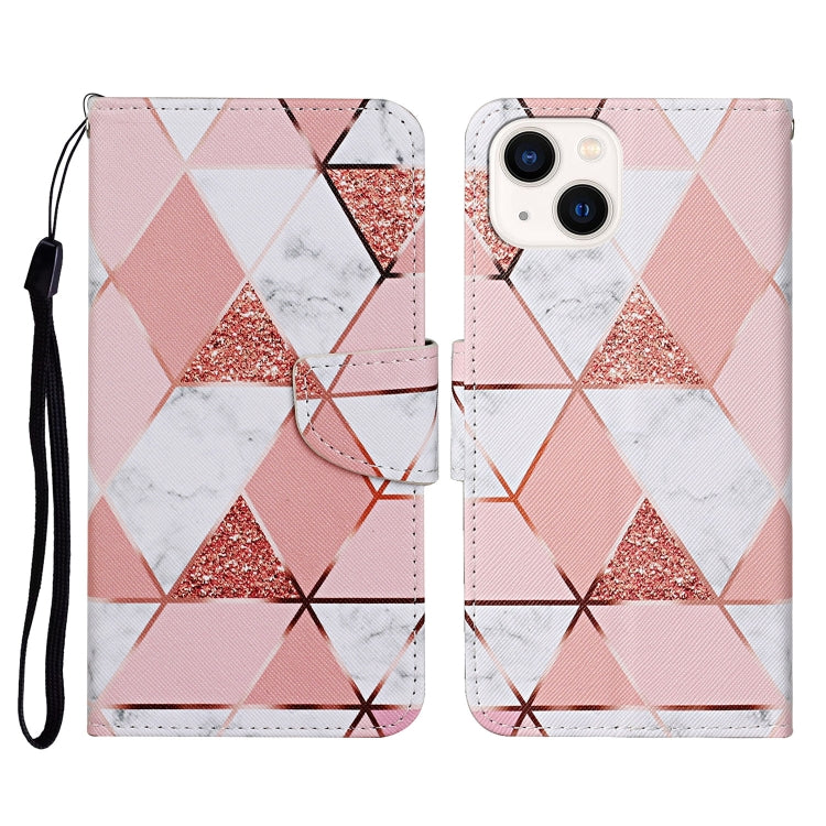 Phone Case – Leather (iPhone 14) #21 For iPhone 14 Marble