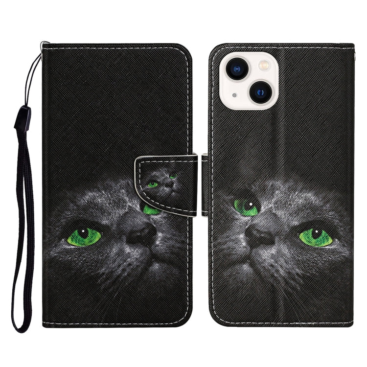 Phone Case – Leather (iPhone 14 Plus) #2 For iPhone 14 Plus Black Cat