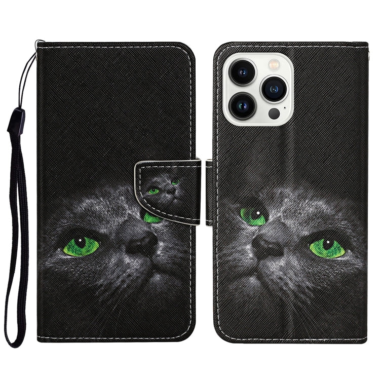 Phone Case – Leather (iPhone 14 Pro) #2 For iPhone 14 Pro Black Cat