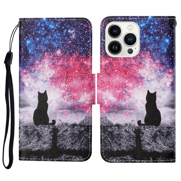 Phone Case – Leather (iPhone 14 Pro) #2 For iPhone 14 Pro Star Cat