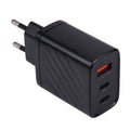 AR-892 3 in 1 QC3.0 PD20W USB + USB-C / Type-C Wall Travel Charger, EU Plug, UK Plug – TPU