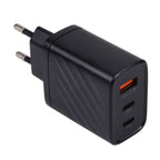 AR-892 3 in 1 QC3.0 PD20W USB + USB-C / Type-C Wall Travel Charger, EU Plug, UK Plug – TPU