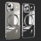 Lens Protector MagSafe Electroplated Phone Case, For iPhone 14 Pro