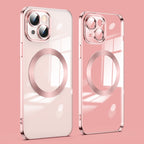 Lens Protector MagSafe Electroplated Phone Case, For iPhone 14 Pro