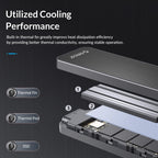 ORICO HM2-G2-BK M.2 NVMe SSD Enclosure, HM2-G2-BK – Aluminum Alloy, TPU