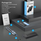 ORICO HM2-G2-BK M.2 NVMe SSD Enclosure, HM2-G2-BK – Aluminum Alloy, TPU