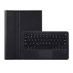 OP12-A Lambskin Texture Ultra-thin Bluetooth Keyboard Leather Case with Touchpad, OP12-A – Leather, Bluetooth, Ultra-thin