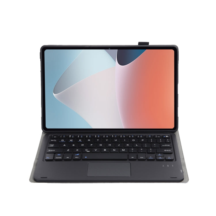 OP12-A Lambskin Texture Ultra-thin Bluetooth Keyboard Leather Case with Touchpad, OP12-A – Leather, Bluetooth, Ultra-thin