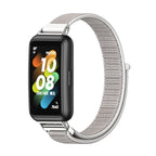 Watch Band – NFC, Braided Nylon (Huawei Band 7) For Huawei Band 7 7 NFC Sea Shell Silver