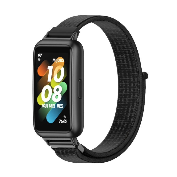 Watch Band – NFC, Braided Nylon (Huawei Band 7) For Huawei Band 7 7 NFC Black