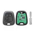 For Peugeot 206 433MHz 2 Buttons Intelligent Remote Control Car Key, NE78, SX9 NE78