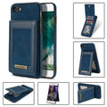 N.BEKUS Vertical Flip Card Slot RFID Phone Case, For iPhone SE 2022 / SE 2022 / 8 / 7, For iPhone 8 Plus / 7 Plus, For iPhone 11 Pro Max, For iPhone 11 Pro For iPhone SE 2022 SE 2022 8 7 Blue