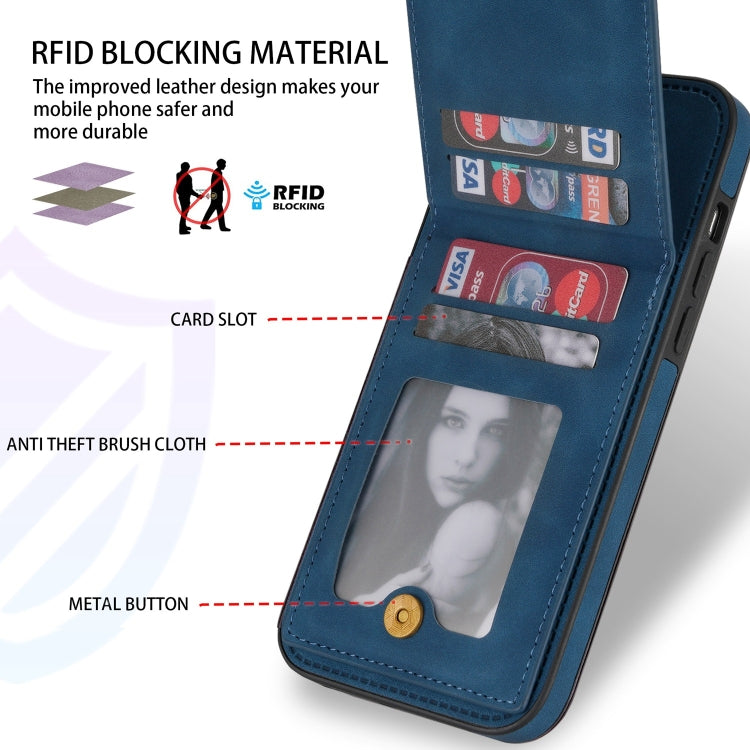 N.BEKUS Vertical Flip Card Slot RFID Phone Case – Card Slot, Flip, Leather, For iPhone 13 mini, For iPhone 13 Pro, For iPhone 13 Pro Max, For iPhone 14