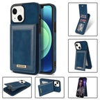 N.BEKUS Vertical Flip Card Slot RFID Phone Case, For iPhone 14 Plus, For iPhone 14 Pro, For iPhone 14 Pro Max, For iPhone 11 For iPhone 14 Plus Blue