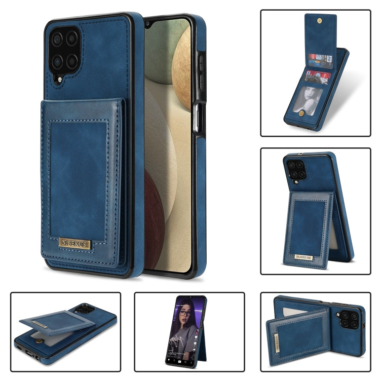 N.Bekus Vertical Flip Card Slot RFID Phone Case, For Samsung Galaxy A12 5G, For Samsung Galaxy A51 4G, For Samsung Galaxy A71 4G, For Samsung Galaxy A53 5G, For Samsung Galaxy A52s / A52 5G For Samsung Galaxy A12 5G Blue