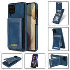N.Bekus Vertical Flip Card Slot RFID Phone Case, For Samsung Galaxy A12 5G, For Samsung Galaxy A51 4G, For Samsung Galaxy A71 4G, For Samsung Galaxy A53 5G, For Samsung Galaxy A52s / A52 5G For Samsung Galaxy A12 5G Blue