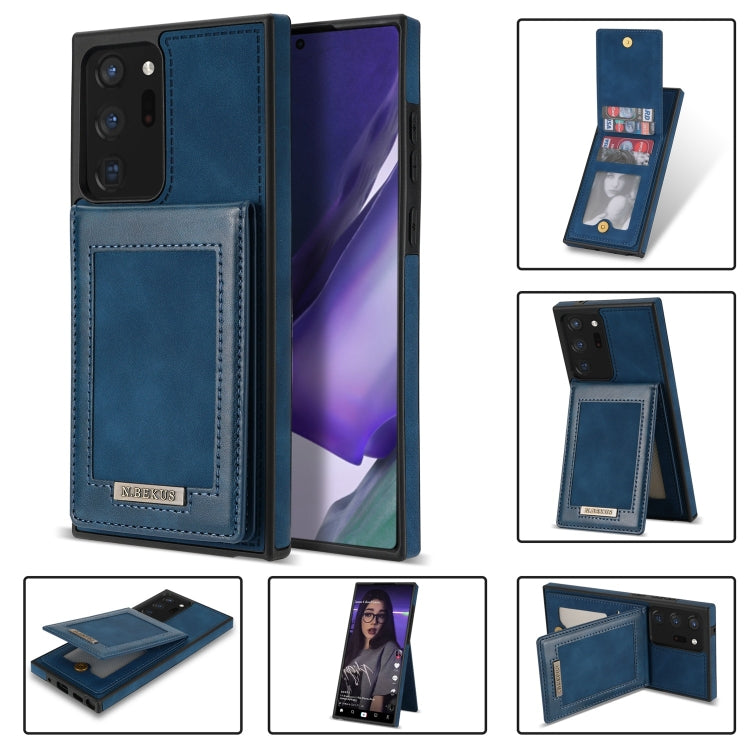 N.Bekus Vertical Flip Card Slot RFID Phone Case, For Samsung Galaxy Note20, For Samsung Galaxy Note20 Ultra, For Samsung Galaxy S20+, For Samsung Galaxy S20 For Samsung Galaxy Note20 Blue