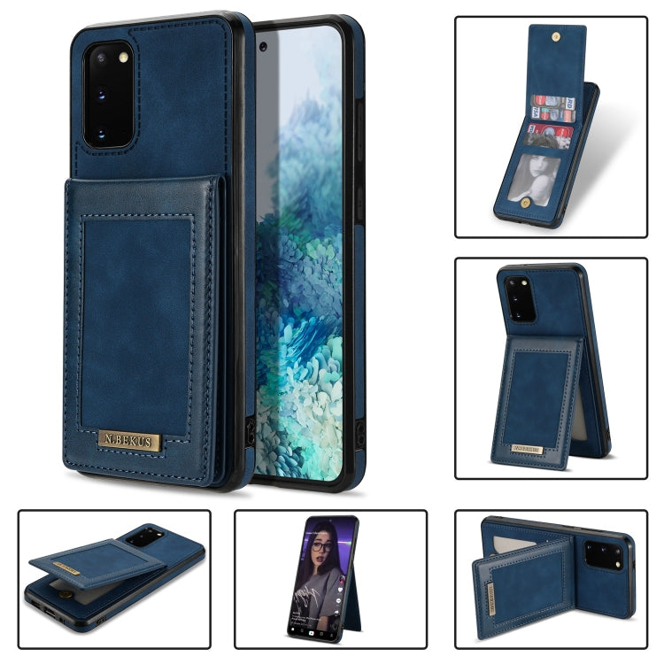 N.Bekus Vertical Flip Card Slot RFID Phone Case – Card Slot, Flip, Leather, For Samsung Galaxy Note20, For Samsung Galaxy Note20 Ultra, For Samsung Galaxy S20+, For Samsung Galaxy S20 For Samsung Galaxy S20+ Blue