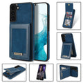 N.Bekus Vertical Flip Card Slot RFID Phone Case, For Samsung Galaxy S22 5G, For Samsung Galaxy S21 5G, For Samsung Galaxy S21+ 5G, For Samsung Galaxy S21 FE 5G For Samsung Galaxy S22 5G Blue