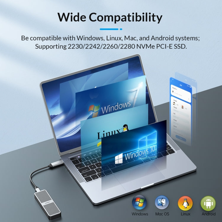 ORICO USB3.2 20Gbps M.2 NVMe SSD Enclosure – TPU