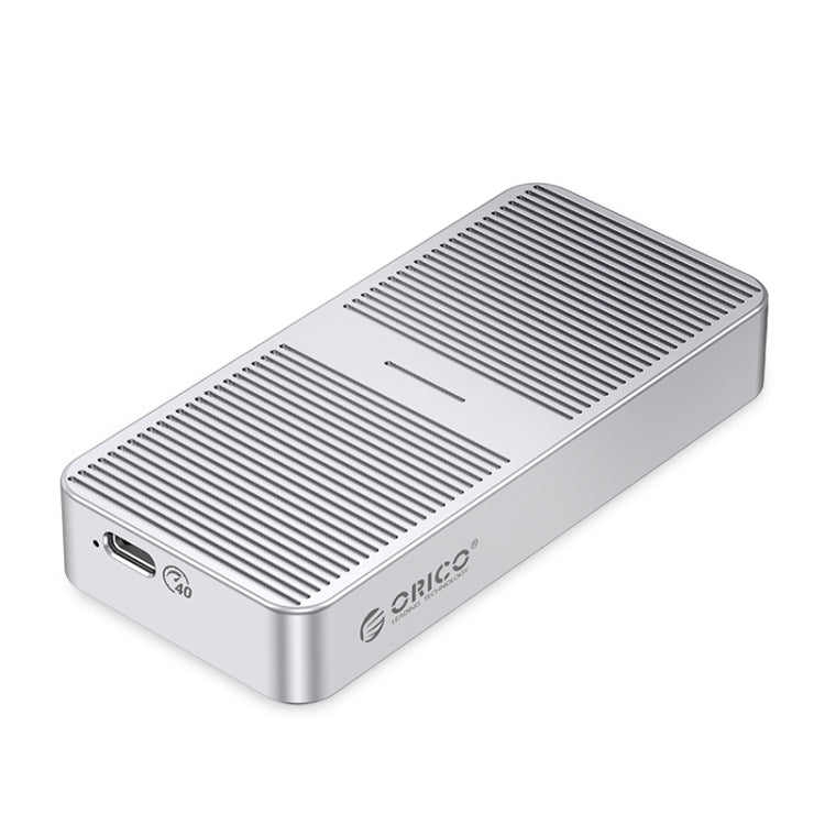 ORICO M.2 NVME 40Gbps SSD Enclosure – Aluminum Alloy, TPU Silver