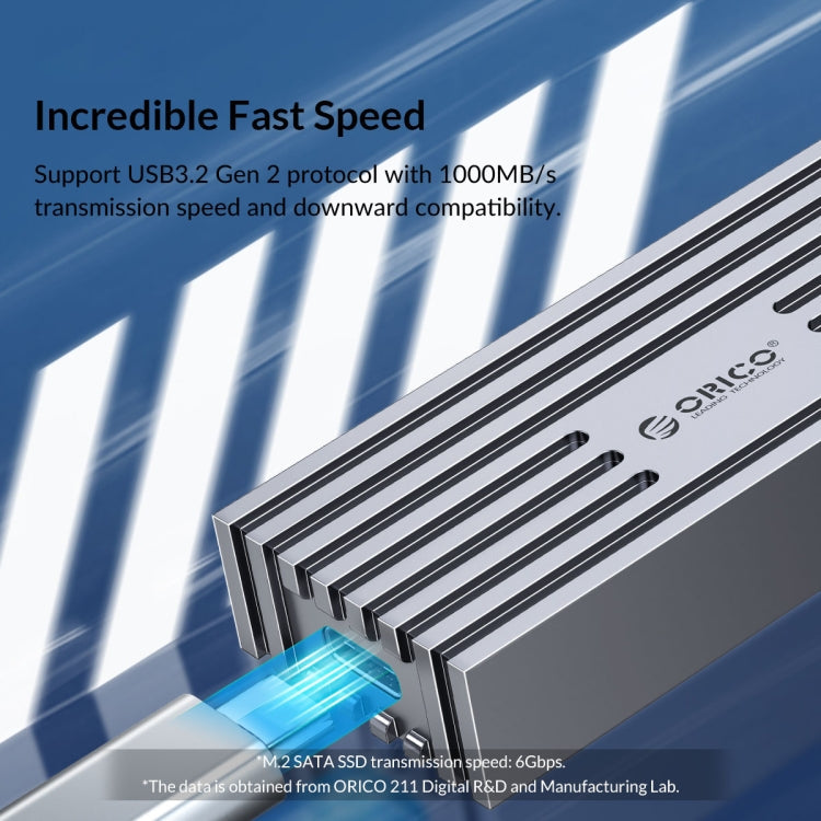 ORICO 40Gbps M.2 NVME USB4.0 SSD Enclosure – Aluminum Alloy