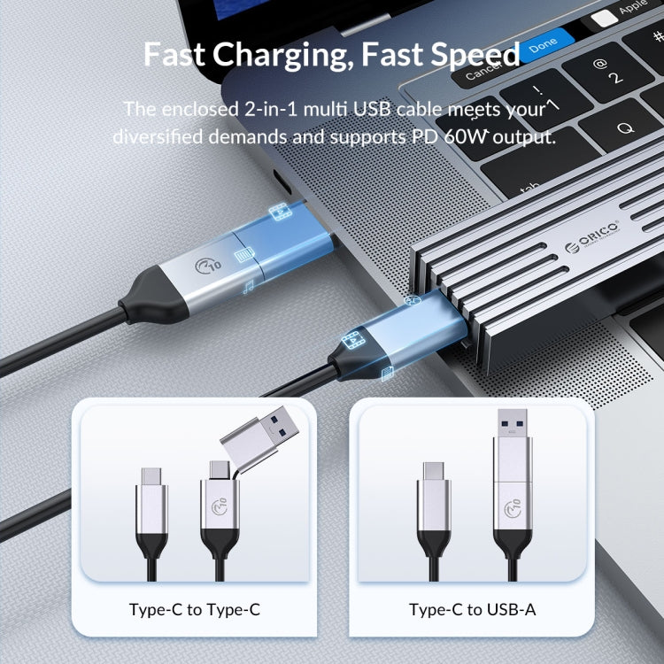 ORICO 40Gbps M.2 NVME USB4.0 SSD Enclosure – Aluminum Alloy