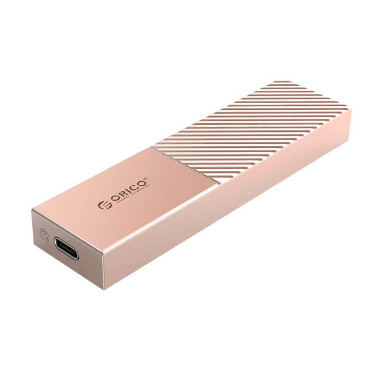 ORICO M.2 NGFF SATA SSD Enclosure – Aluminum Alloy, TPU Gold