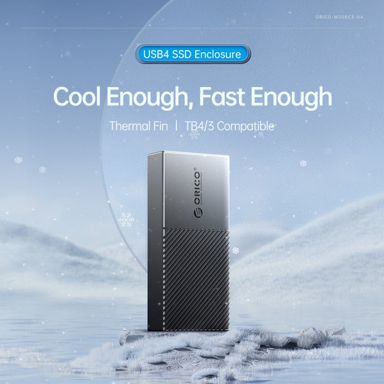 ORICO M.2 NGFF SATA SSD Enclosure – Aluminum Alloy, TPU