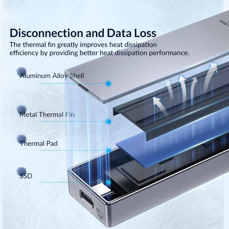 ORICO M.2 NGFF SSD enclosure – TPU