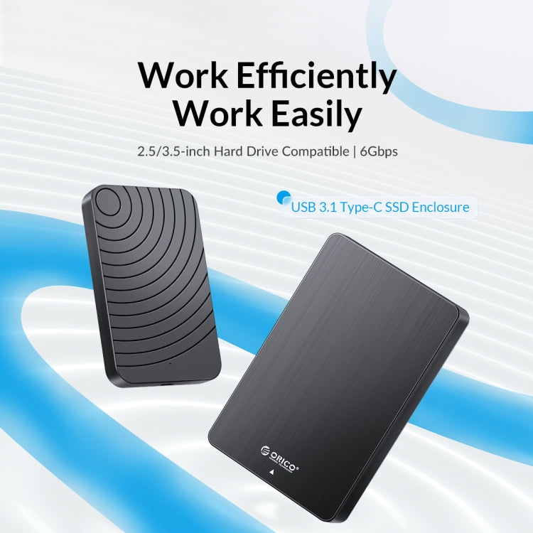 ORICO HM35C3 3.5 inch USB3.1 Gen1 Type-C Hard Drive Enclosure, EU Plug, US Plug, UK Plug, AU Plug – Aluminum Alloy, TPU