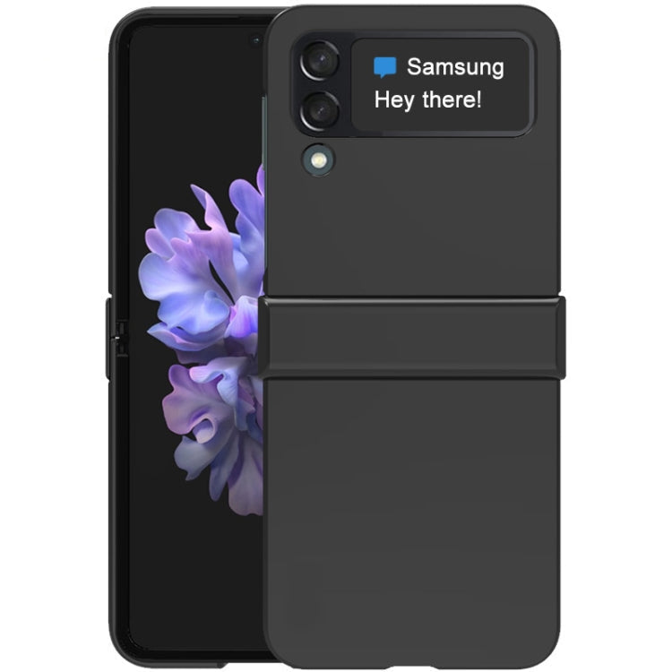 JS-3 Series Colorful PC Case – Wear-resistant, Drop Protection, For Samsung Galaxy Z Flip4 5G For Samsung Galaxy Z Flip4 5G Black