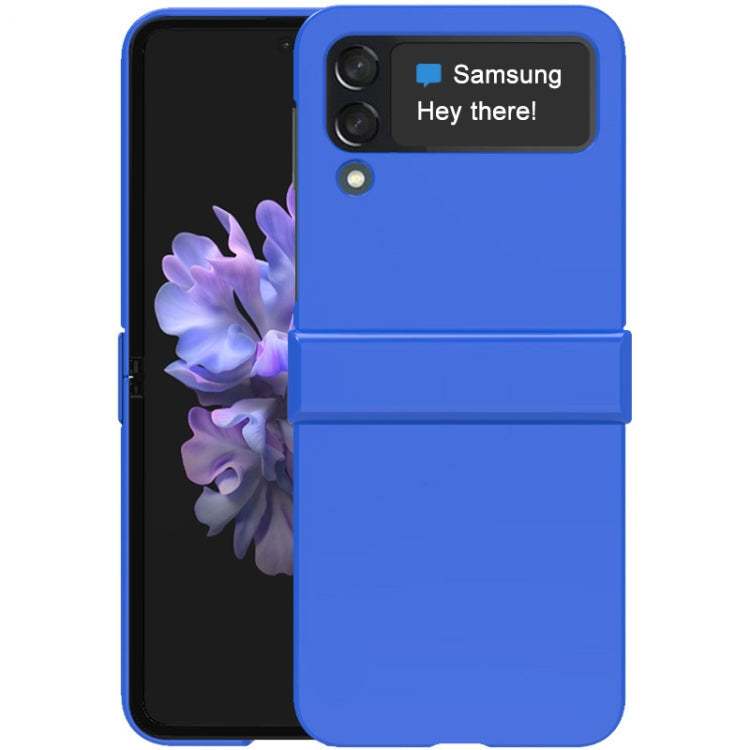 JS-3 Series Colorful PC Case – Wear-resistant, Drop Protection, For Samsung Galaxy Z Flip4 5G For Samsung Galaxy Z Flip4 5G Blue