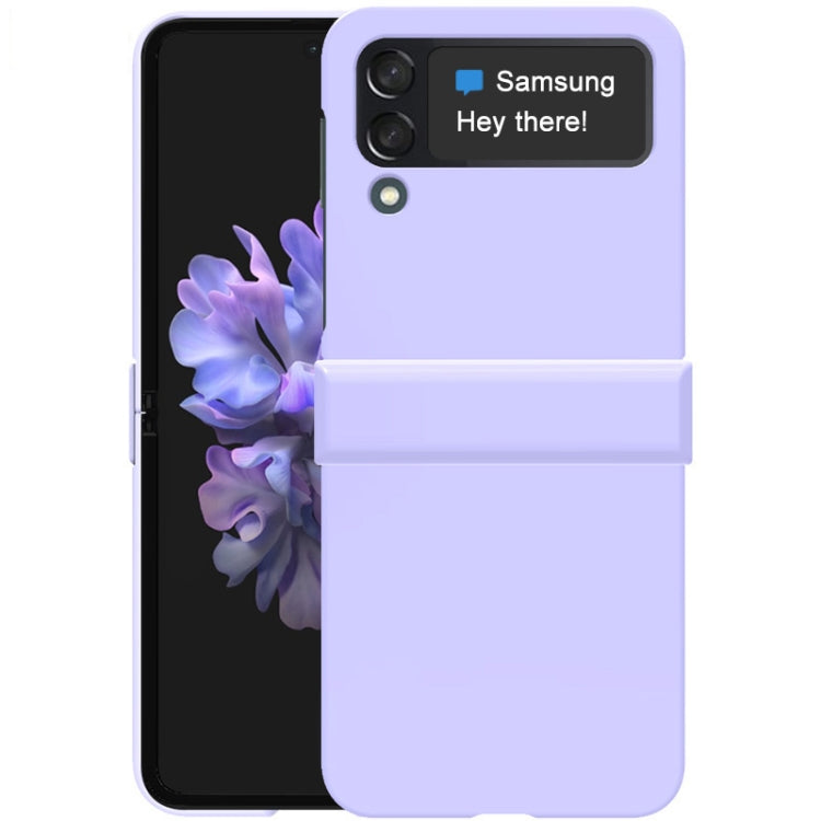 JS-3 Series Colorful PC Case – Wear-resistant, Drop Protection, For Samsung Galaxy Z Flip4 5G For Samsung Galaxy Z Flip4 5G Purple