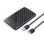 ORICO 25PW1-U3 2.5 inch External Storage Hard Drive Case, 25PW1-U3, 25PW1-C3, 25PW1C-C3 – Durable Build, Easy to Use 25PW1-U3 Black