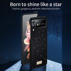 SULADA Shockproof TPU + Handmade Leather Phone Case, For Samsung Galaxy Z Flip5, For Samsung Galaxy Z Flip4