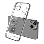Electroplating Diamond Dandelion TPU Phone Case, For iPhone 14 Pro Max For iPhone 14 Pro Max Black