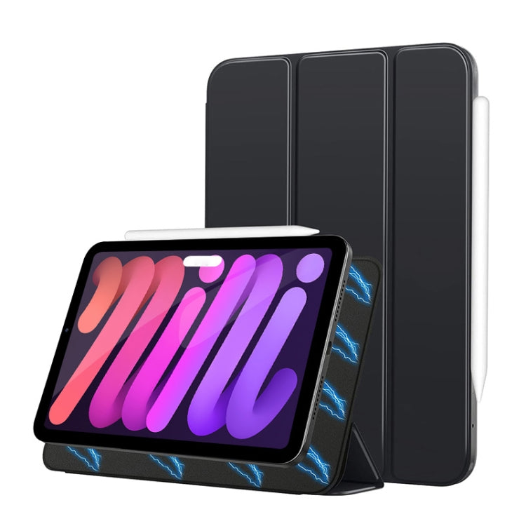 Double-sided Clip 3-fold Magnetic Smart Leather Tablet Case, For iPad mini 6 / mini 2024 For iPad mini 6 mini 2024