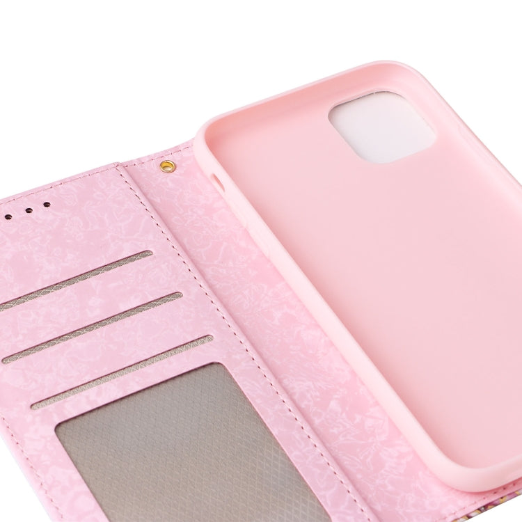Bronzing Painting RFID Leather Case, For iPhone 14, For iPhone 14 Plus, For iPhone 14 Pro, For iPhone 14 Pro Max