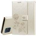 Rose Embossed Horizontal Flip PU Leather Case with Holder & Card Slots & Wallet, For Galaxy A81 / Note 10 Lite, For Galaxy A91 / S10 Lite, For Galaxy S20, For Galaxy S20 Plus For Galaxy A81 Note 10 Lite Gold