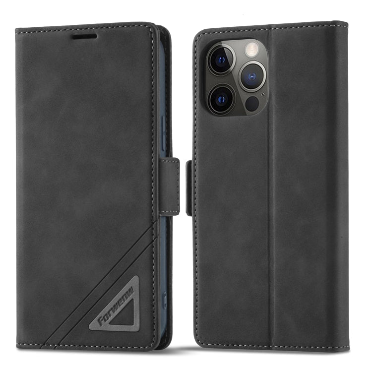Forwenw Dual-side Buckle Leather Phone Case, For iPhone 14, For iPhone 14 Plus, For iPhone 14 Pro, For iPhone 14 Pro Max, For iPhone 13 mini, For iPhone 13, For iPhone 13 Pro, For iPhone 13 Pro Max