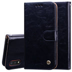 Business Style Oil Wax Texture Horizontal Flip Leather Case, with Holder & Card Slots & Wallet, For Samsung Galaxy A01, For Samsung Galaxy A51, For Samsung Galaxy A71, For Samsung Galaxy A81 / Note 10 Lite, For Samsung Galaxy A91 / S10 Lite            ... For Samsung Galaxy A01 Black
