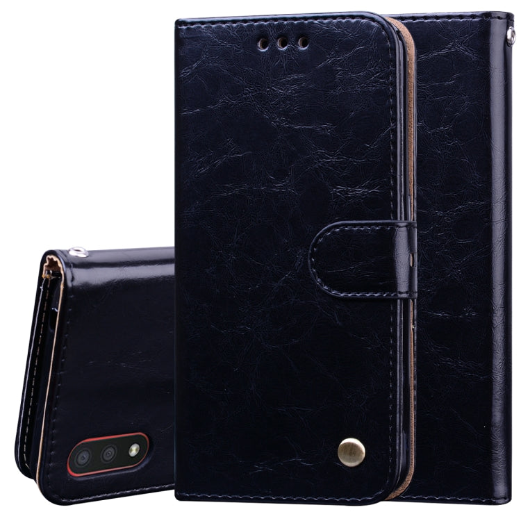 Business Style Oil Wax Texture Horizontal Flip Leather Case, with Holder & Card Slots & Wallet, For Samsung Galaxy A01, For Samsung Galaxy A51, For Samsung Galaxy A71, For Samsung Galaxy A81 / Note 10 Lite, For Samsung Galaxy A91 / S10 Lite            ... For Samsung Galaxy A01 Black