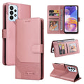 GQUTROBE Skin Feel Magnetic Leather Phone Case, For Samsung Galaxy A23, For Samsung Galaxy A02, For Samsung Galaxy A02s, For Samsung Galaxy A03s For Samsung Galaxy A23 Rose Gold