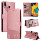 GQUTROBE Skin Feel Magnetic Leather Phone Case, For Samsung Galaxy A20 / A30, For Samsung Galaxy A20e, For Samsung Galaxy A20s, For Samsung Galaxy A21s For Samsung Galaxy A20 A30 Rose Gold