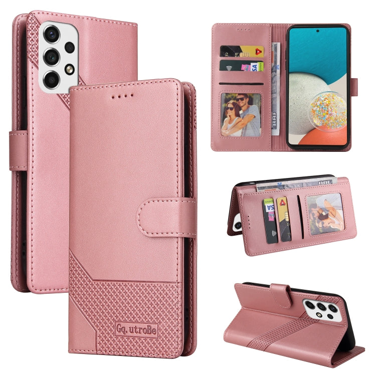 GQUTROBE Skin Feel Magnetic Leather Phone Case, For Samsung Galaxy A53 5G, For Samsung Galaxy A70, For Samsung Galaxy A71 4G, For Samsung Galaxy A71 5G For Samsung Galaxy A53 5G Rose Gold