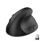 X10 2.4G Wireless Vertical Ergonomic Gaming Mouse, X10 (Black), X10 (Grey) – Durable Build, Easy to Use X10 (Black) Black