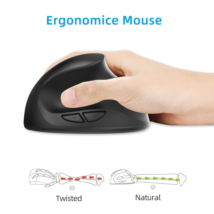 X10 2.4G Wireless Vertical Ergonomic Gaming Mouse, X10 (Black), X10 (Grey) – Durable Build, Easy to Use